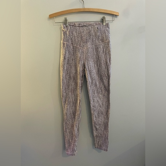 CALIA by Carrie Underwood Pants - CALIA by Carrie Underwood Pink and Brown Leggings with Waistband Zipper Pocket